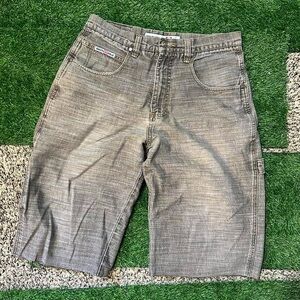 Southpole Men's Brown and Grey Shorts